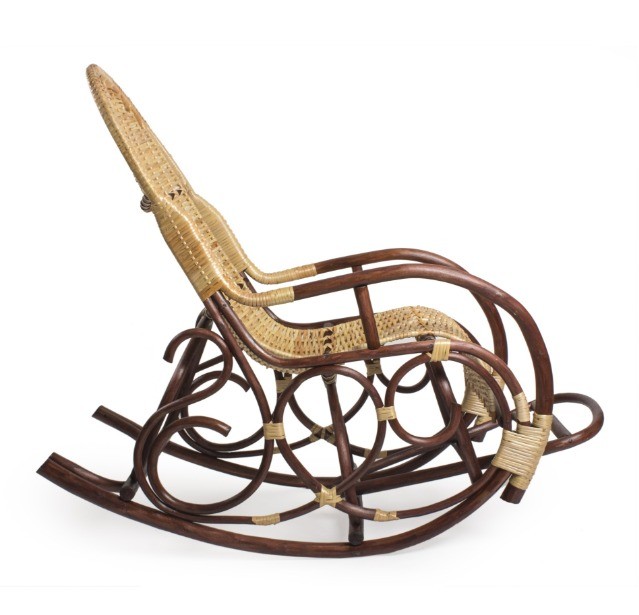 Плетёное кресло-качалка Ведуга (профиль)